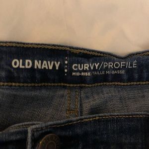 Size 14 Gap and Old Navy dark washed jeans
